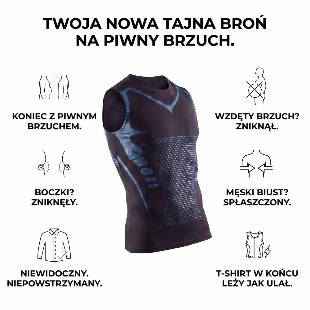 Męski podkoszulek wyszczuplający Formecut