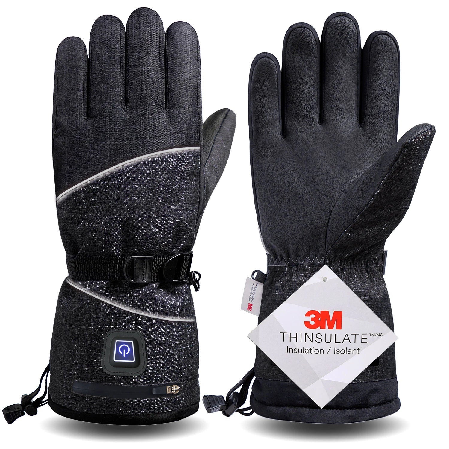 Gants d'hiver 3M Coton Chauffant Gants Electriques Thermiques Imperméables Snowboard Cyclisme Moto Ski Outdoor-thumbmail-9